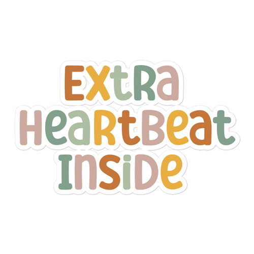 Extra Heartbeat Inside Bubble-free stickers