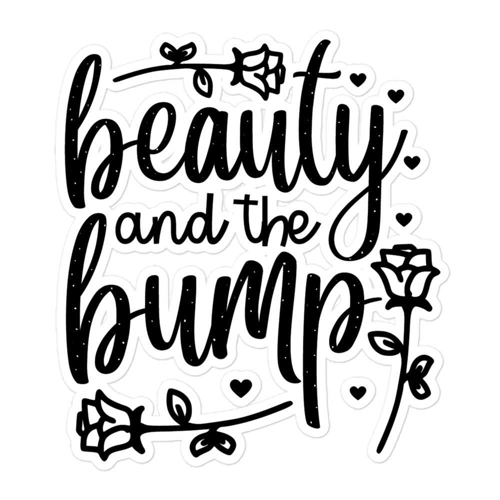 Beauty And The Bump Bubble-free stickers