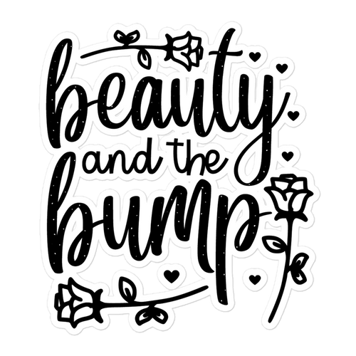 Beauty And The Bump Bubble-free stickers