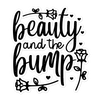 Beauty And The Bump Bubble-free stickers