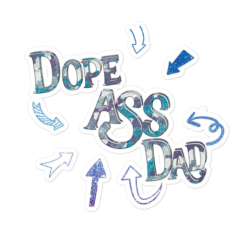 Dope Ass Dad Bubble-free stickers