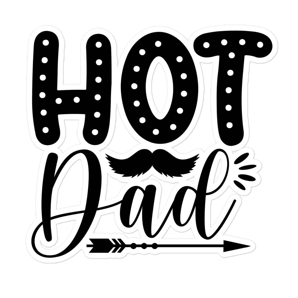 Hot Dad Bubble-free stickers