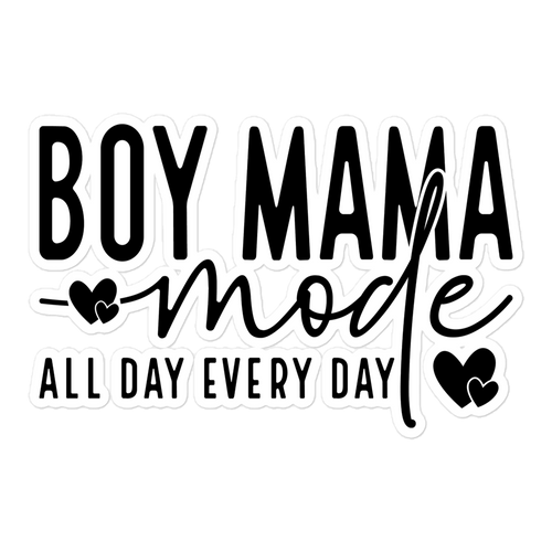 Boy Mama Bubble-free stickers