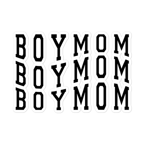 Boy Mom Bubble-free stickers