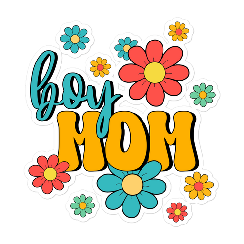 Boy Mom Sublimation Retro Bubble-free stickers