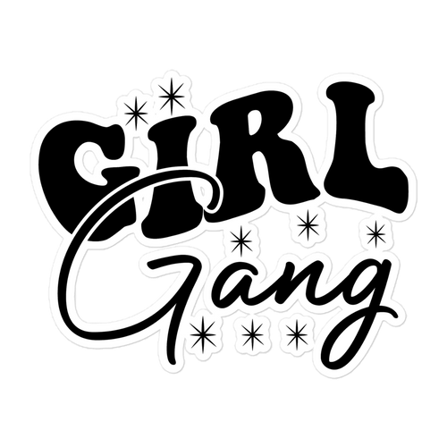 Girl Gang Retro Bubble-free stickers