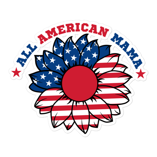 All American Mama Bubble-free stickers