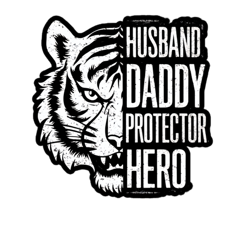 Husband Daddy Protector Hero Bubble-free stickers