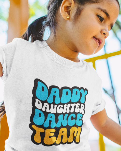 Daddy Daughter Dance Team Toddler Short Sleeve Tee