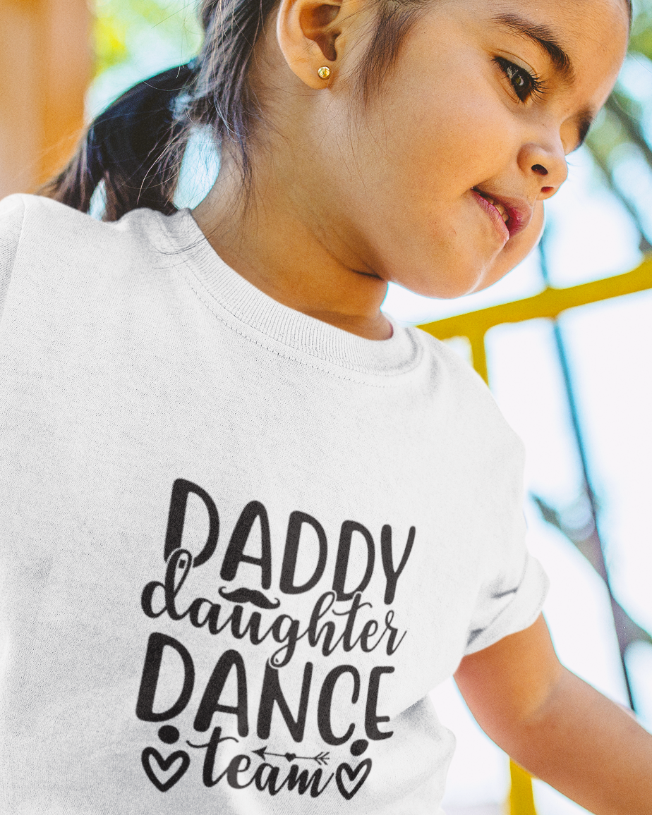 Daddy Daughter Dance Team-01 Toddler Short Sleeve Tee