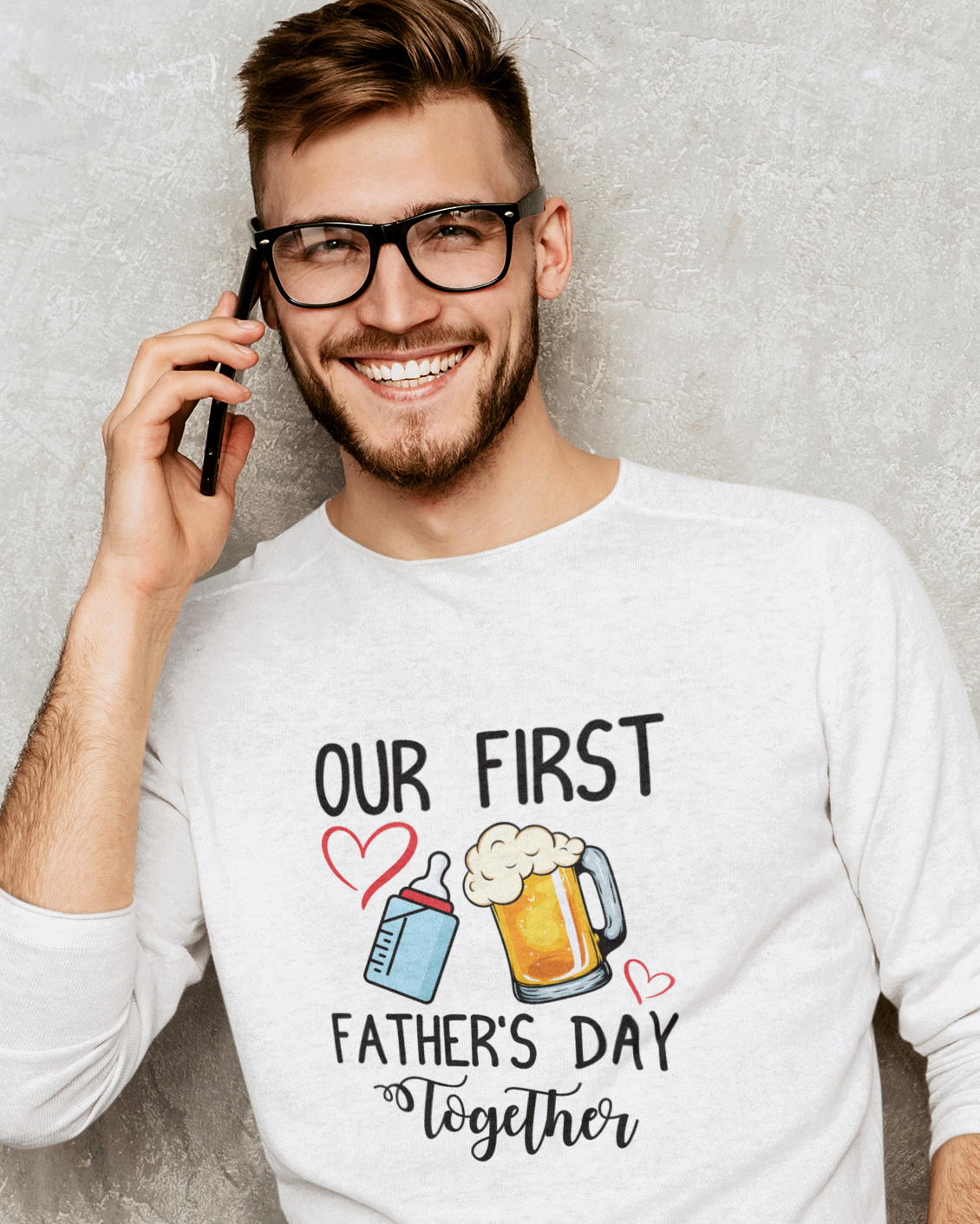 Our First Father's Day Together Unisex t-shirt