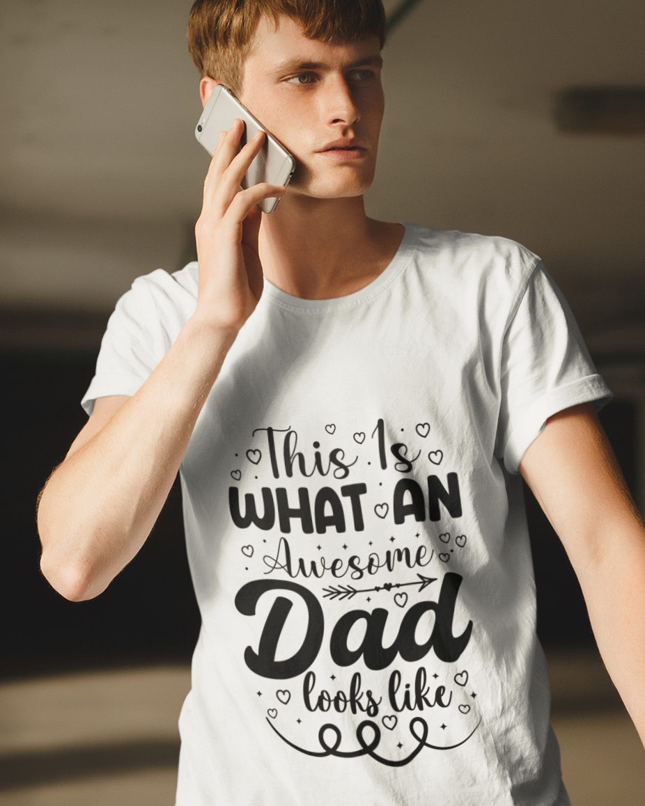 This Is What An Awesome Dad Looks Like Unisex t-shirt