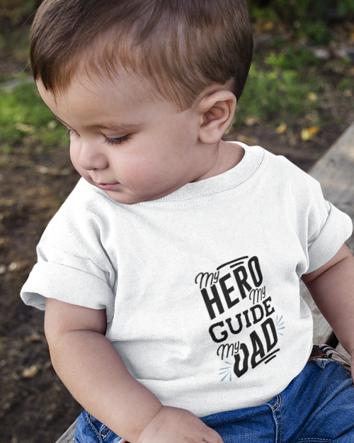 My Hero My Guide My Dad Baby Jersey Short Sleeve Tee