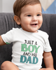 Just A Boy And His Dad Baby Jersey Short Sleeve Tee