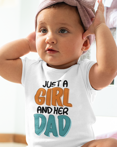 Just A Girl And Her Dad Unisex t-shirt Baby Jersey Short Sleeve Tee