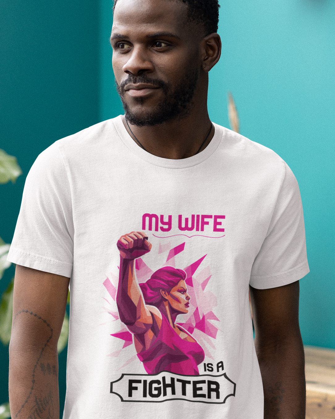 My Wife Is A Fighter Cancer Awareness Unisex t-shirt