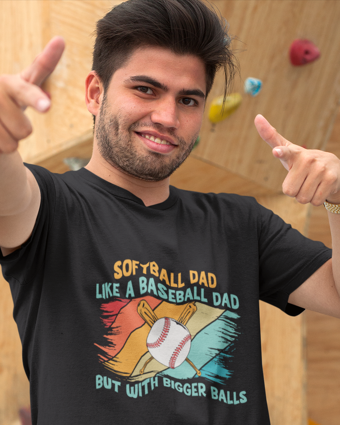 Softball Dad Like A Baseball Dad But With Bigger Balls Unisex t-shirt