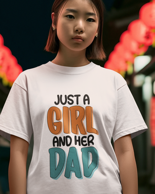 Just A Girl And Her Dad Youth Short Sleeve T-Shirt