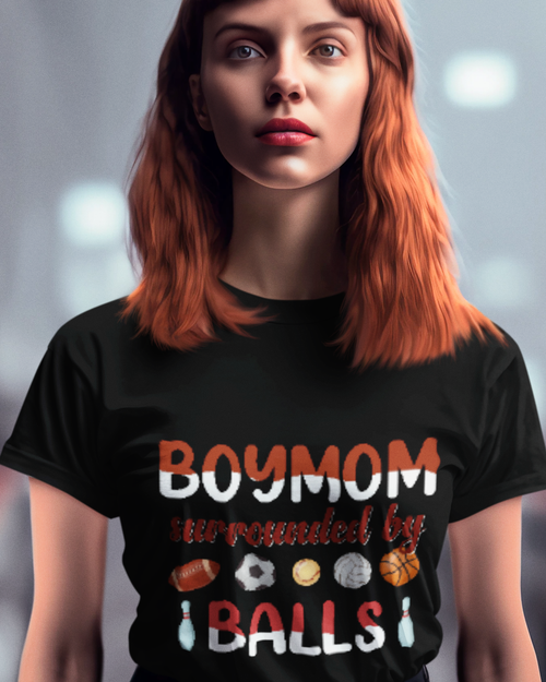 Boy Mom Surrounded by Balls Unisex t-shirt