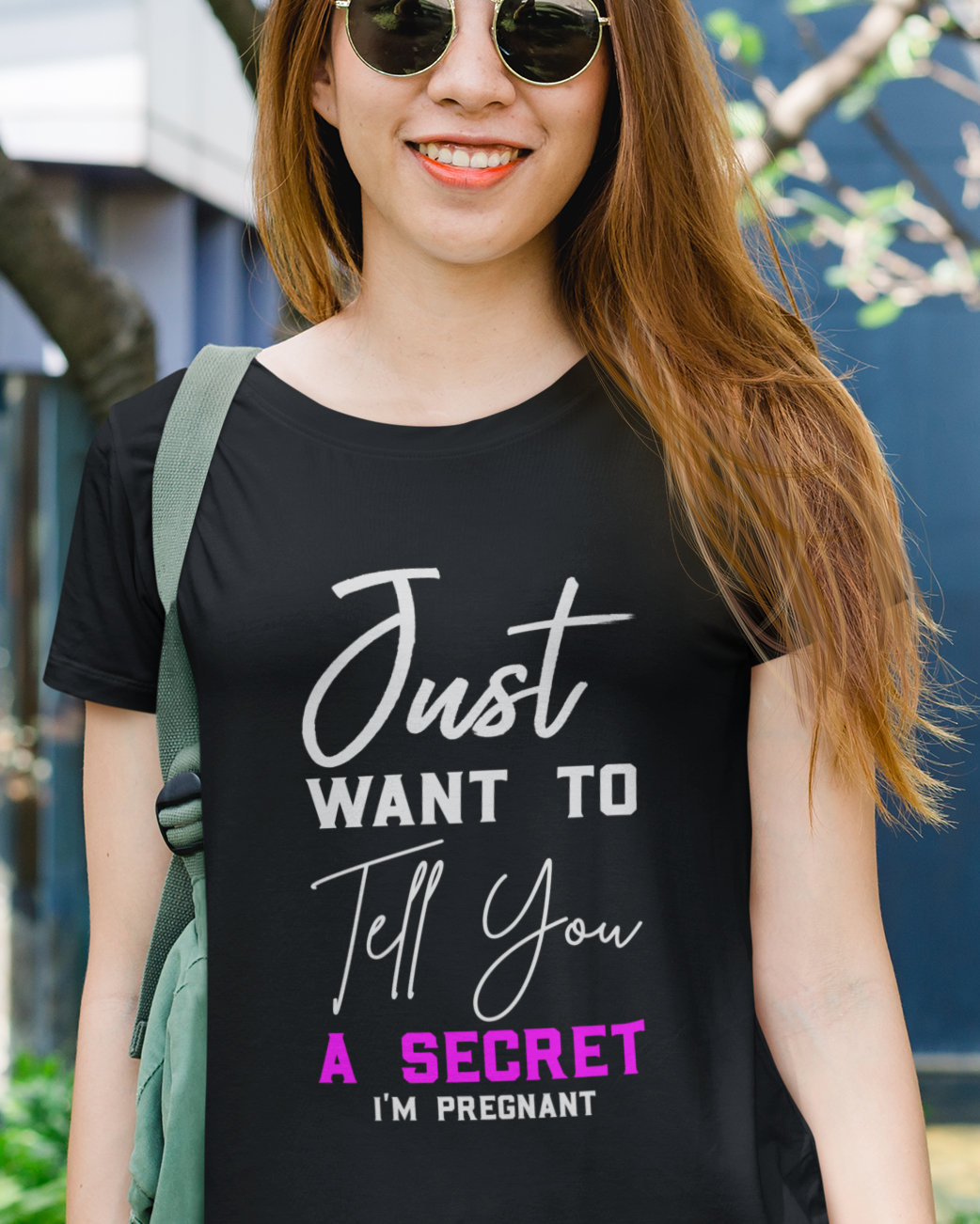 Just Want to Tell You A Secret I'm Pregnant Unisex t-shirt