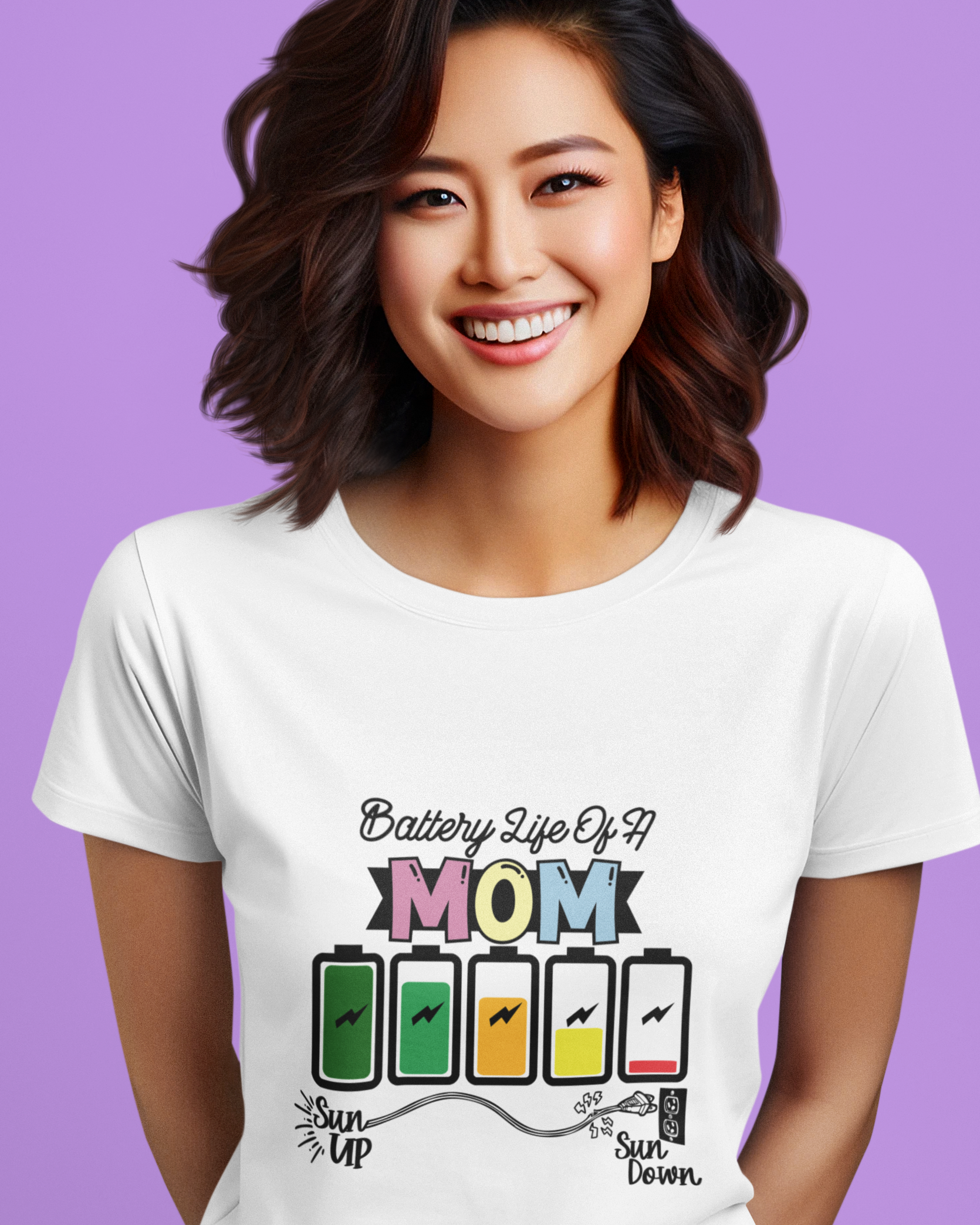 Battery Life Of A Mom Unisex t-shirt