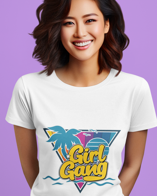 Girl Gang Retro and Vintage Unisex t-shirt