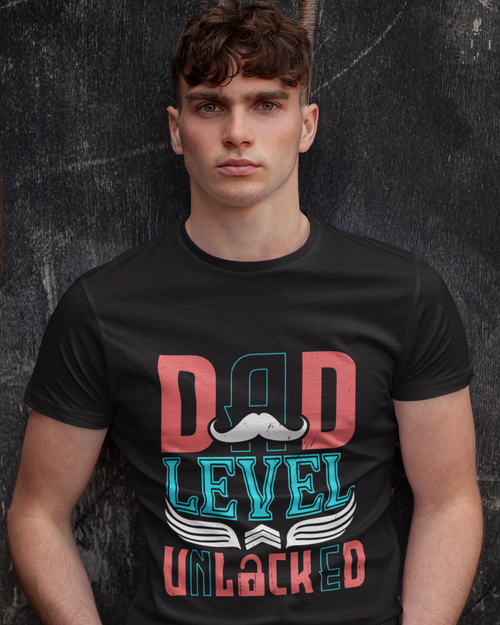 Dad Level Unlocked Unisex t-shirt