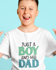 Just A Boy And His Dad Youth Short Sleeve T-Shirt