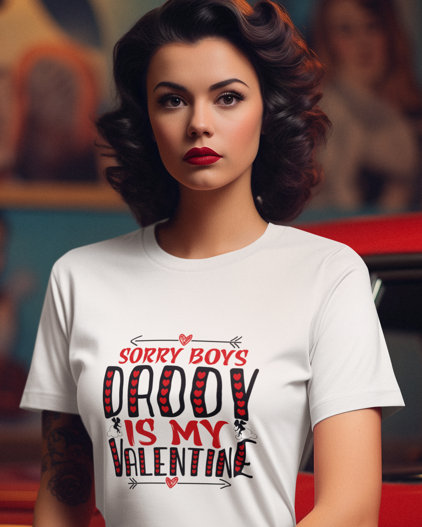 Sorry Boys Daddy is My Valentine Unisex t-shirt