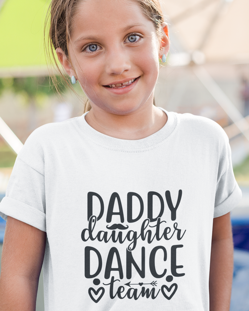 Daddy Daughter Dance Team-01 Youth Short Sleeve T-Shirt