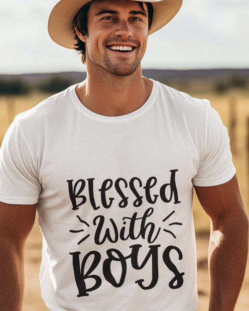 Blessed with Boys Unisex t-shirt