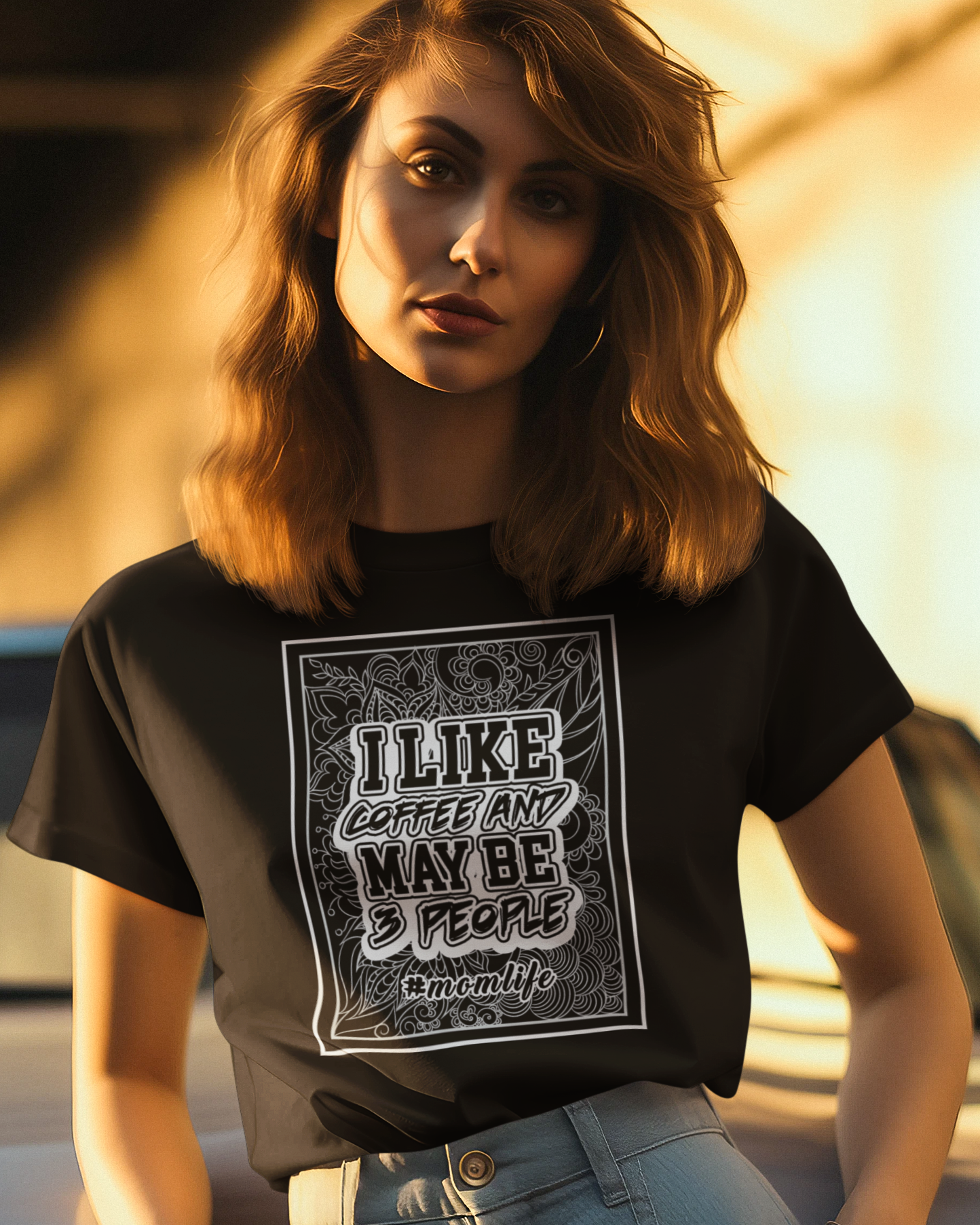 I Like Coffee And May Be 3 People Unisex t-shirt