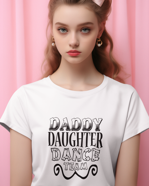 Daddy Daughter Dance Team Youth Short Sleeve T-Shirt