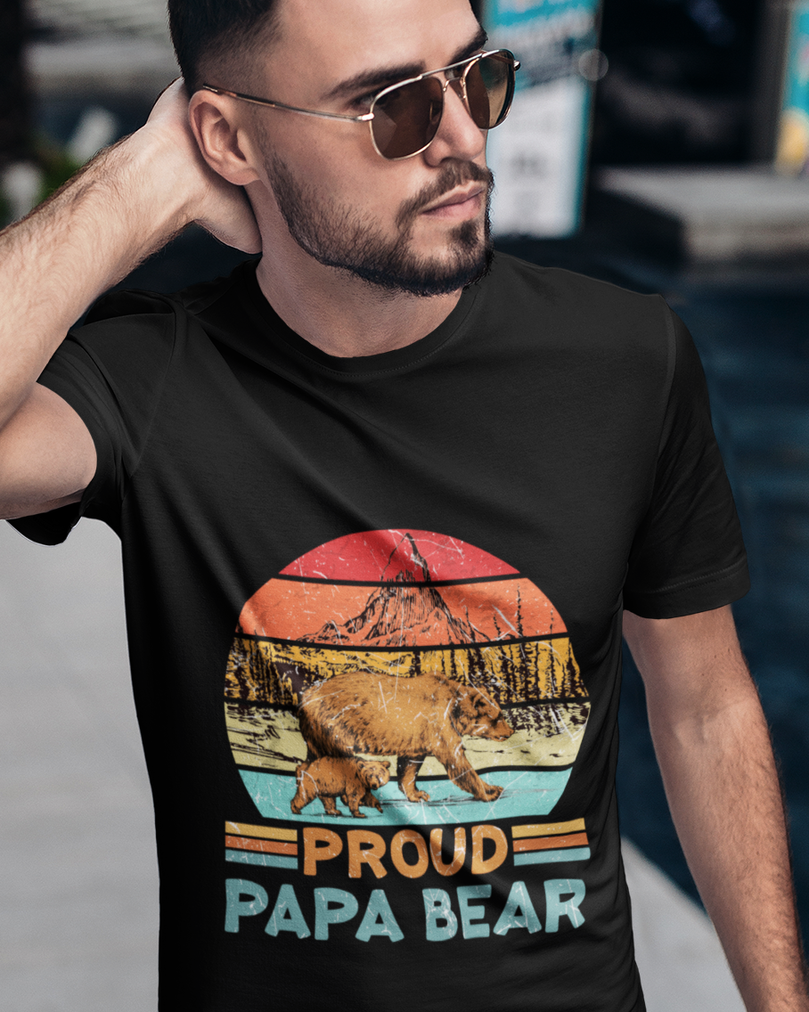 Proud Papa Bear Unisex t-shirt