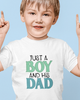 Just A Boy And His Dad Toddler Short Sleeve Tee