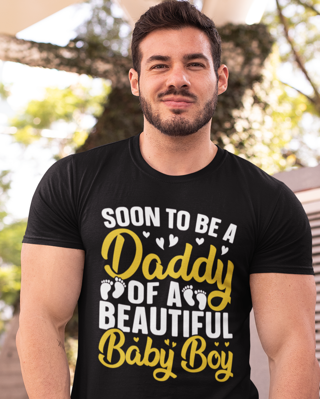 Soon To Be A Daddy Of A Beautiful Baby Boy Unisex t-shirt