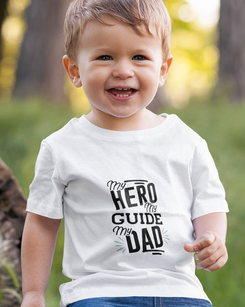 My Hero My Guide My Dad Toddler Short Sleeve Tee