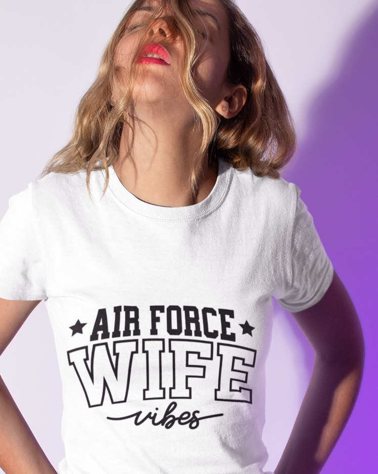 Air Force Wife Vibes Unisex t-shirt