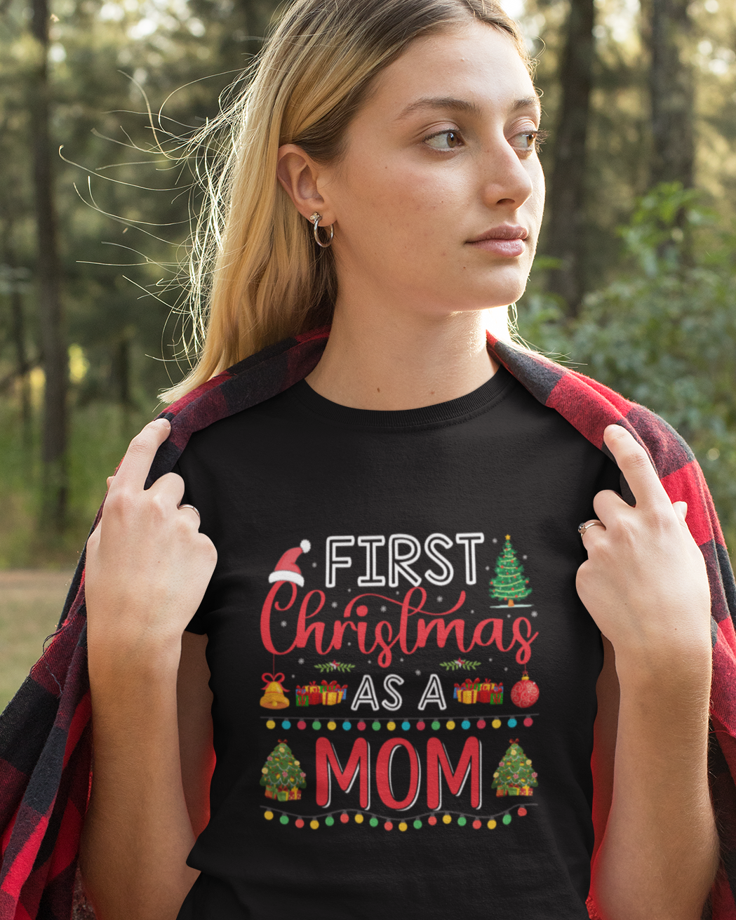 First Christmas As A Mom Unisex t-shirt