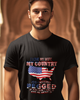 I Love My Wife My Country And Getting Pegged If You Don't Like It Kiss Me About It Unisex t-shirt