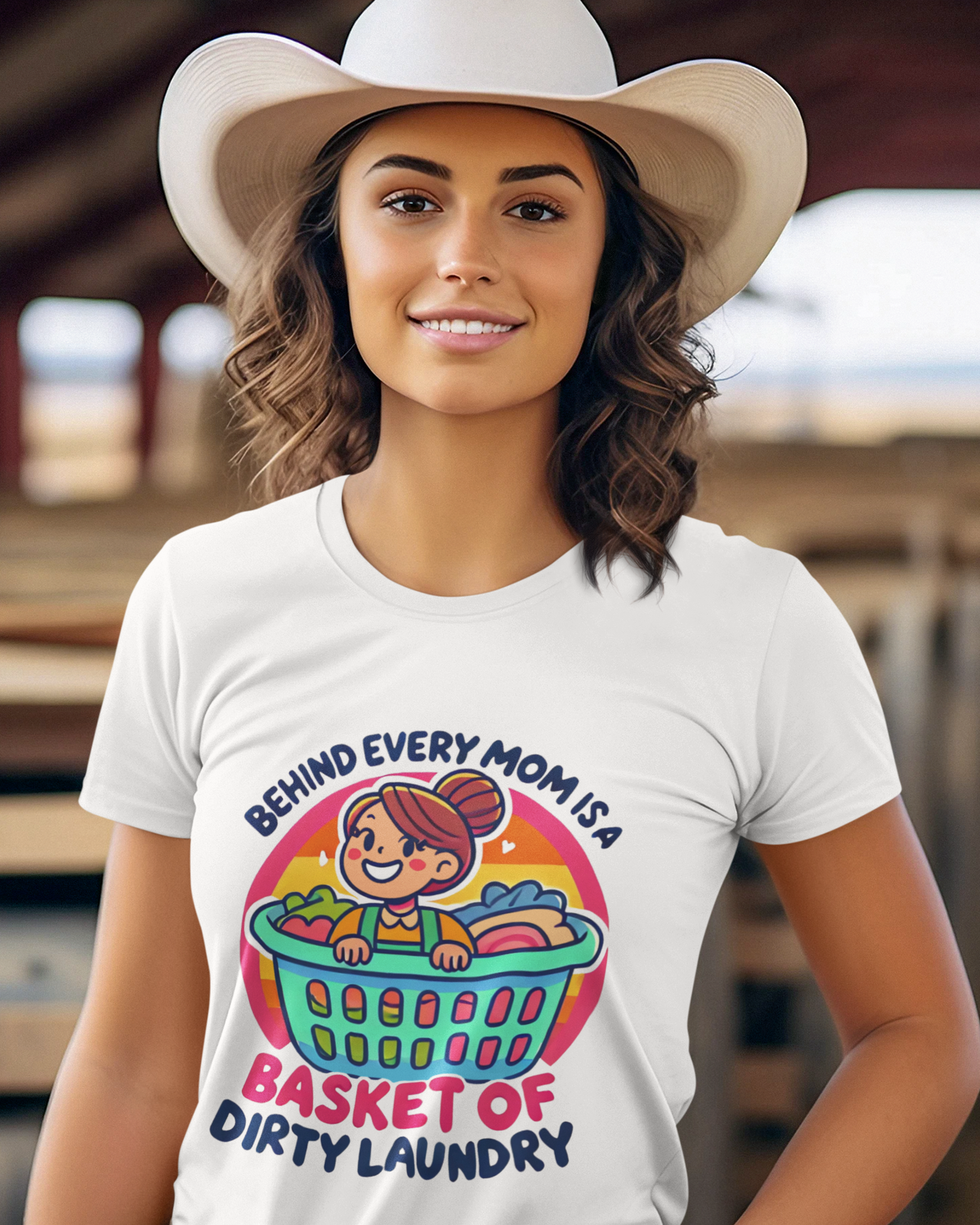 Behind Every Mom Is A Basket Of Dirty Laundry Unisex t-shirt
Success
