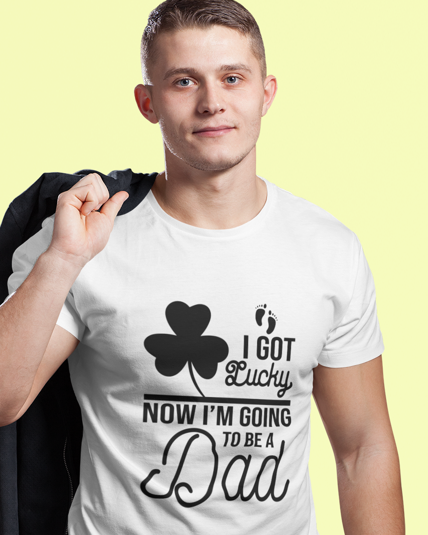 I Got Lucky Now I'm Going To Be A Dad Unisex t-shirt