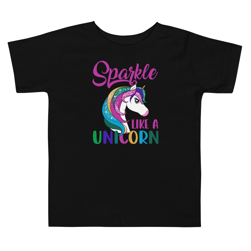 Sparkle Is A Unicorn Toddler Short Sleeve Tee