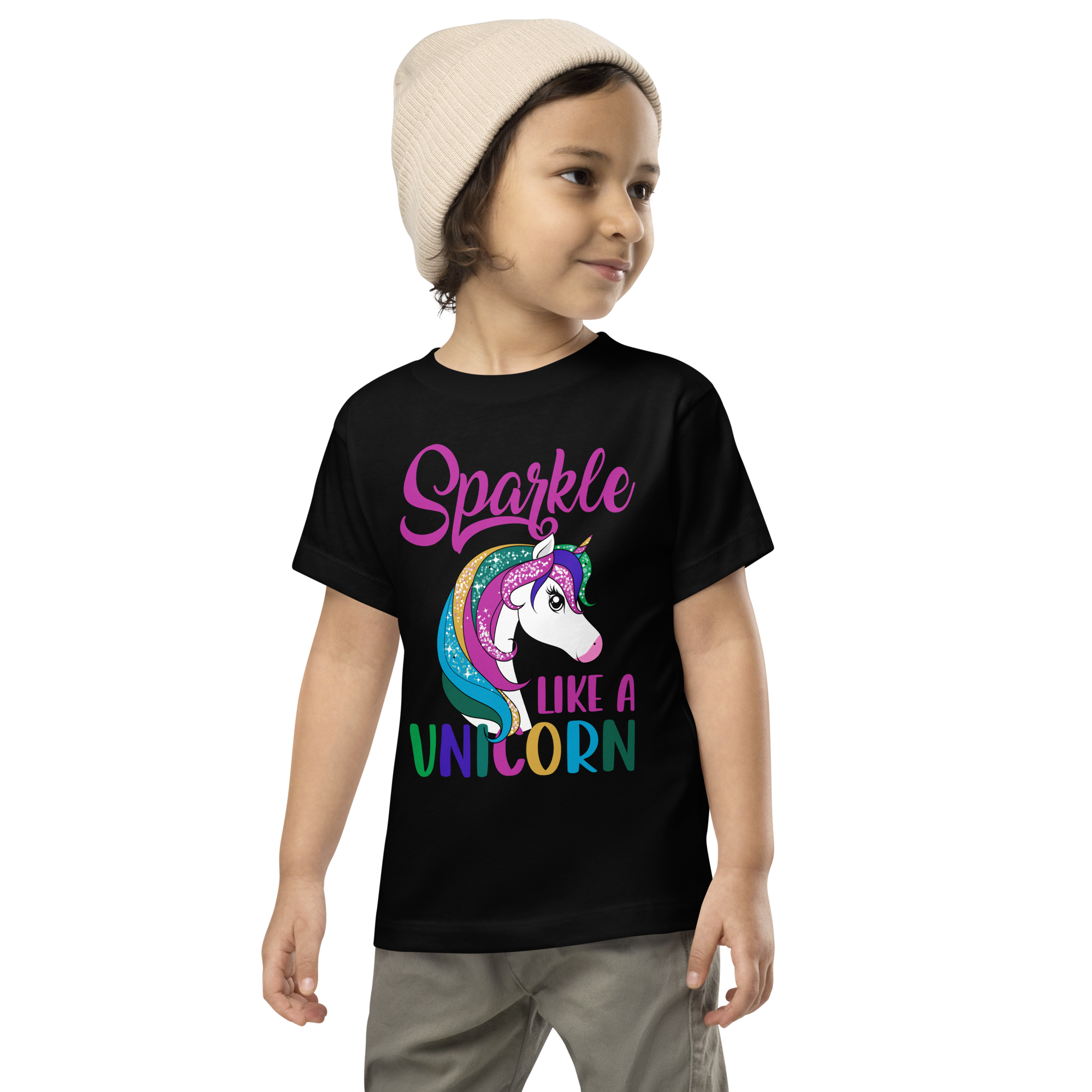 Sparkle Is A Unicorn Toddler Short Sleeve Tee