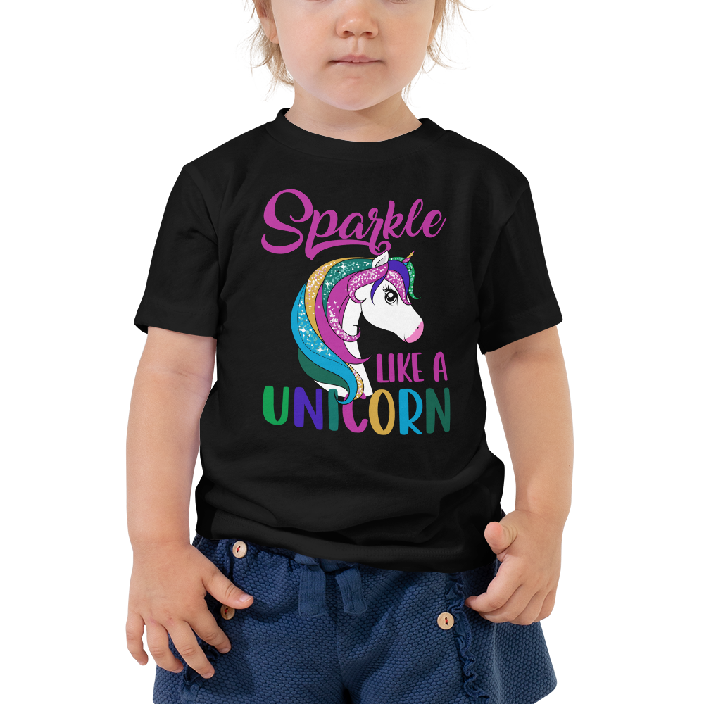 Sparkle Is A Unicorn Toddler Short Sleeve Tee