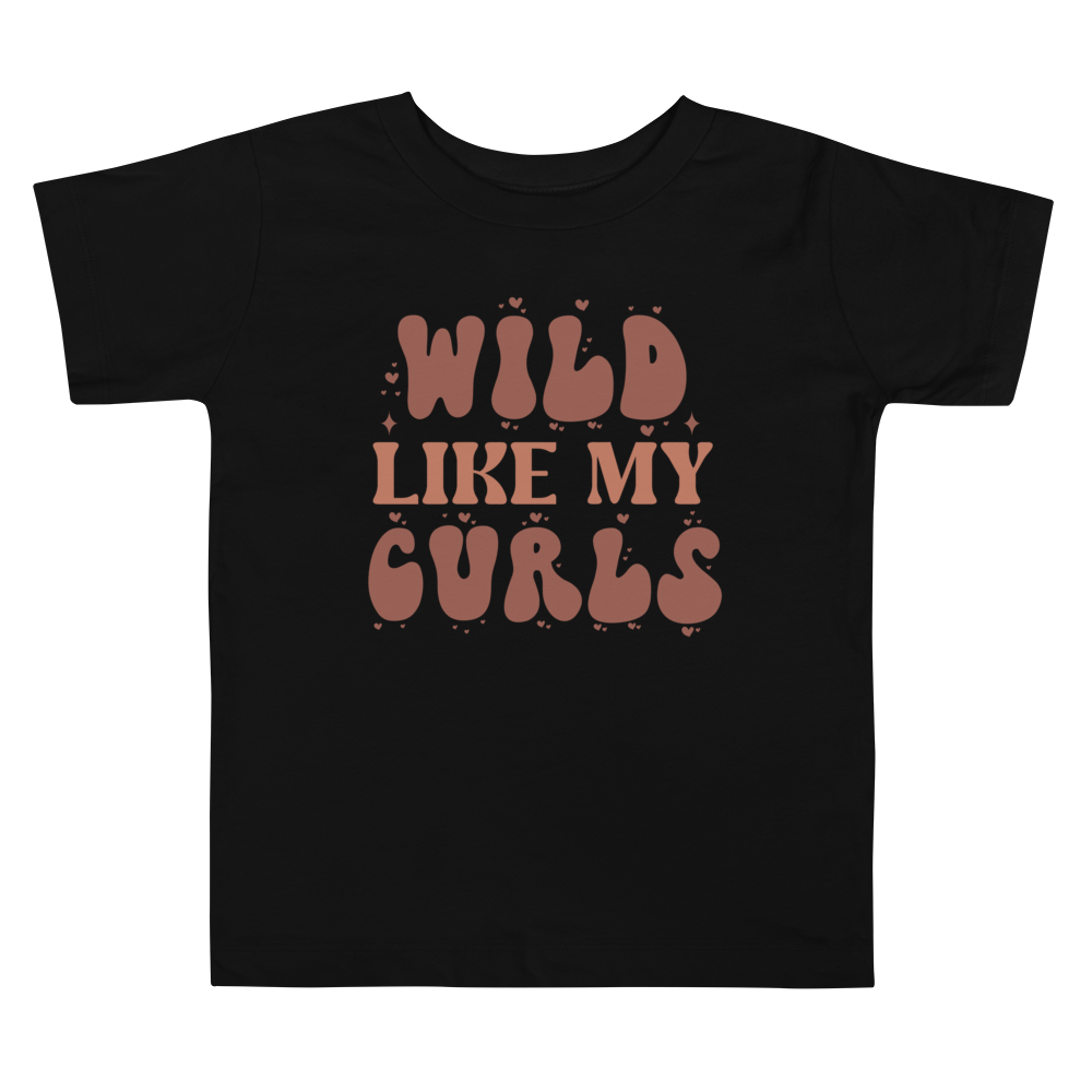 Wild Like My Curls Toddler Short Sleeve Tee