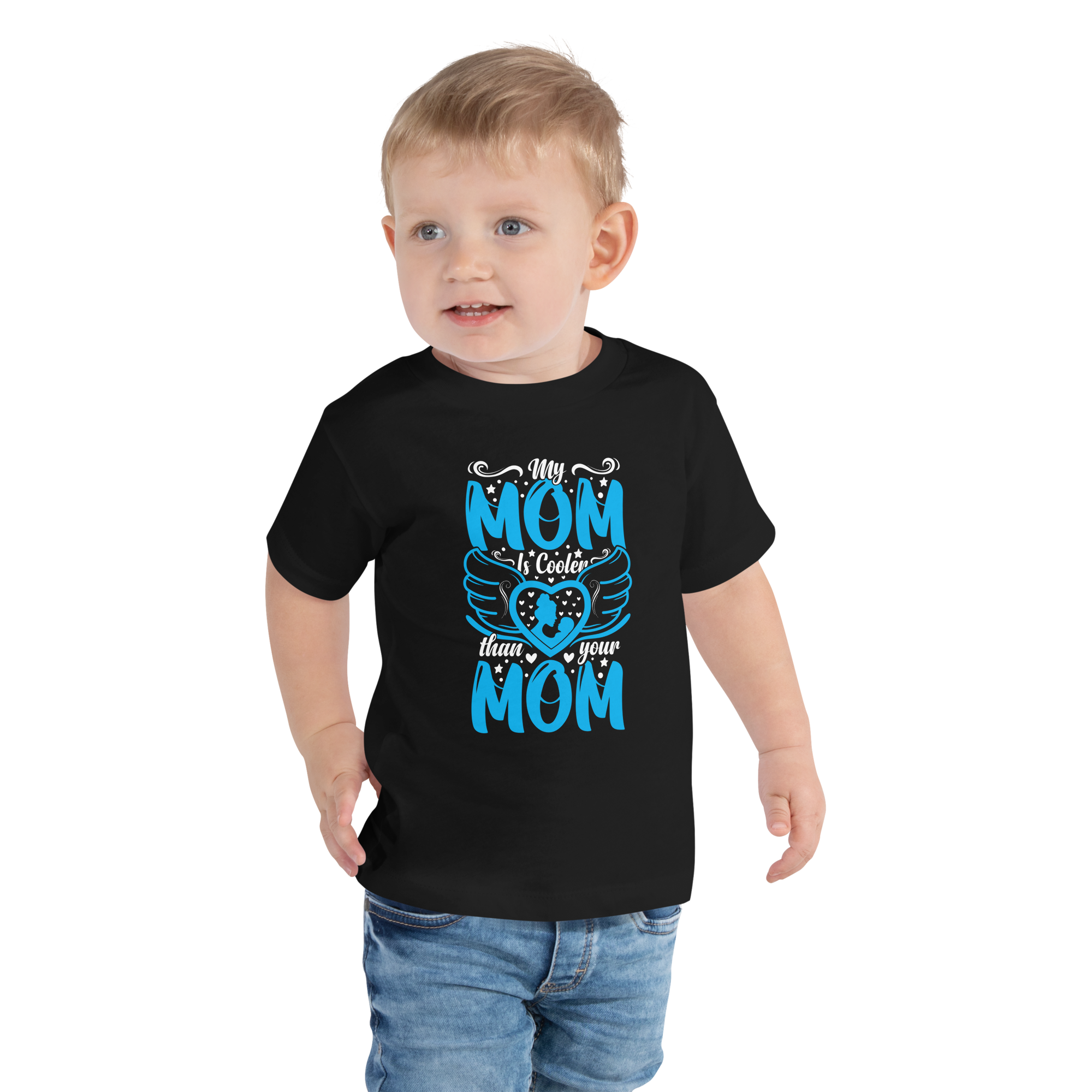 My Mom Is Cooler Than your Mom Toddler Short Sleeve Tee