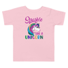 Sparkle Is A Unicorn Toddler Short Sleeve Tee