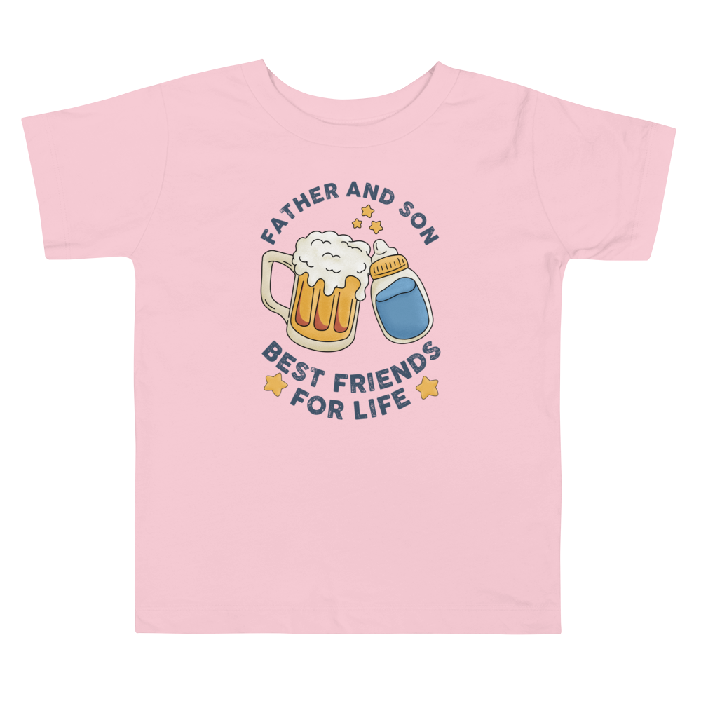 Father And Son Best Friends For Life Toddler Short Sleeve Tee