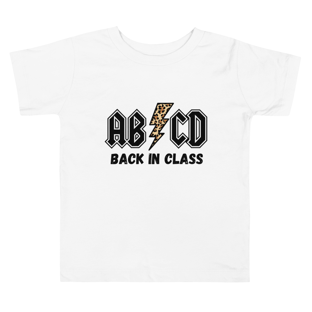 ABCD Back In Class Toddler Short Sleeve Tee